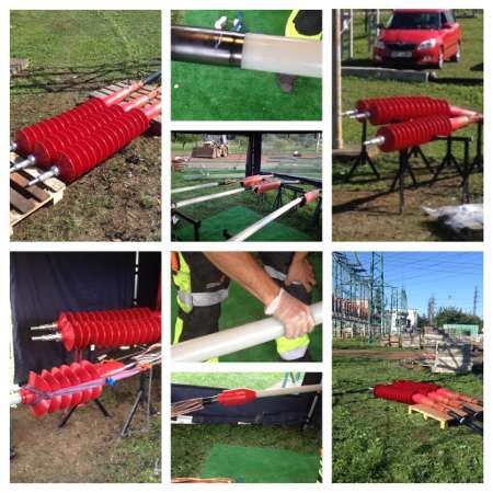 NKT THV 145kV Non Self Supporting Cable Termination With Busbar Bypass Temporary Cable